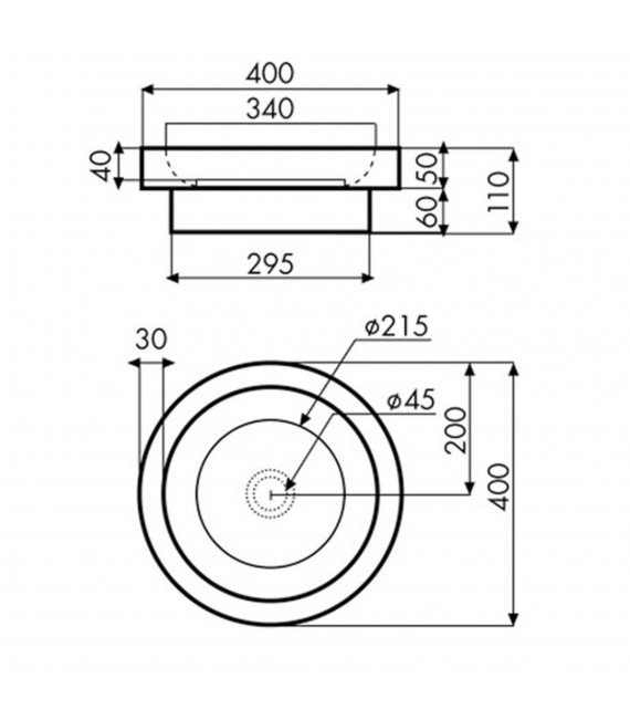 BATHCO 08033 SUANCES Lavabo TERRAZO Circular Beige