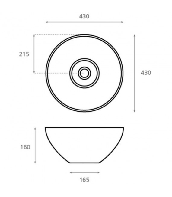 BATHCO 4033/B NEW CUENCA Lavabo Con  Desagüe Cubierto