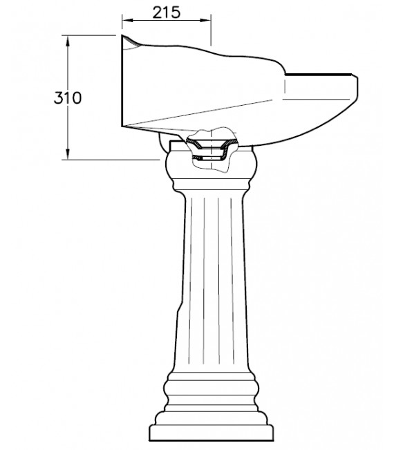 SANITANA GRECIA Lavabo con Pedestal