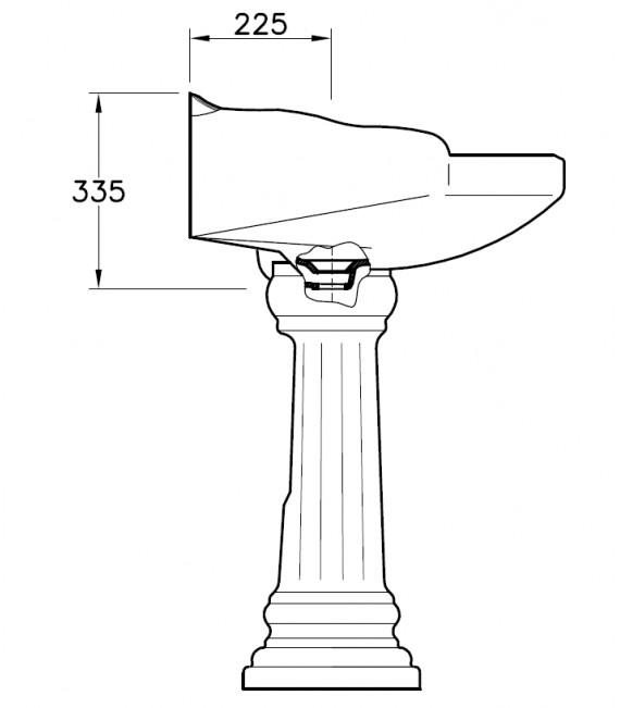 SANITANA GRECIA Lavabo con Pedestal