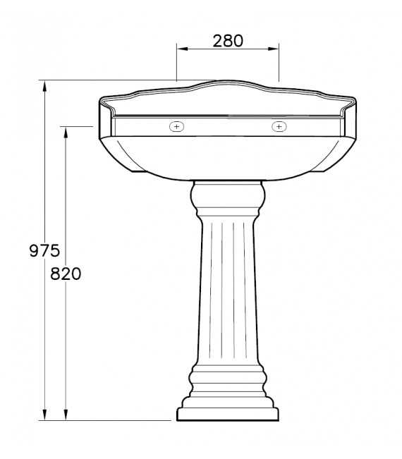 SANITANA GRECIA Lavabo con Pedestal