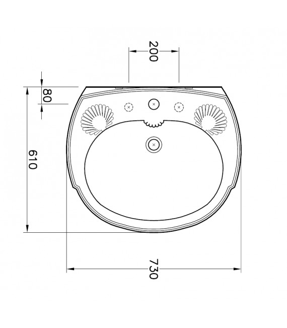 SANITANA GRECIA Lavabo con Pedestal