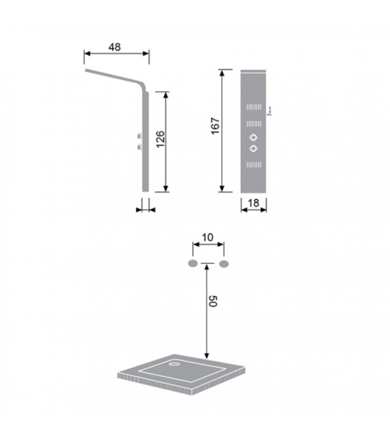 KASSANDRA CO017 CANDY Columna Hidromasaje
