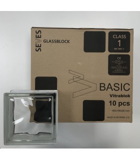 VITRABLOCK 1908-W BASIC Caja Con 10 Bloques Vidrio Transparente