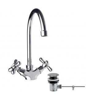 RAMON SOLER 3110CVA GAUDI Grifo Bimando Lavabo