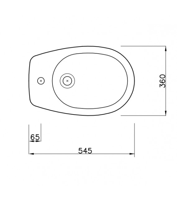 SANITANA MUNICH Bidé Blanco
