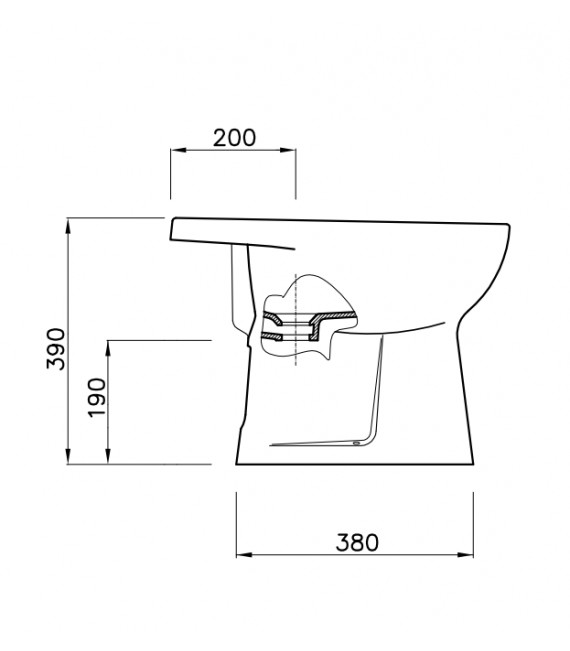 SANITANA MUNICH Bidé Blanco