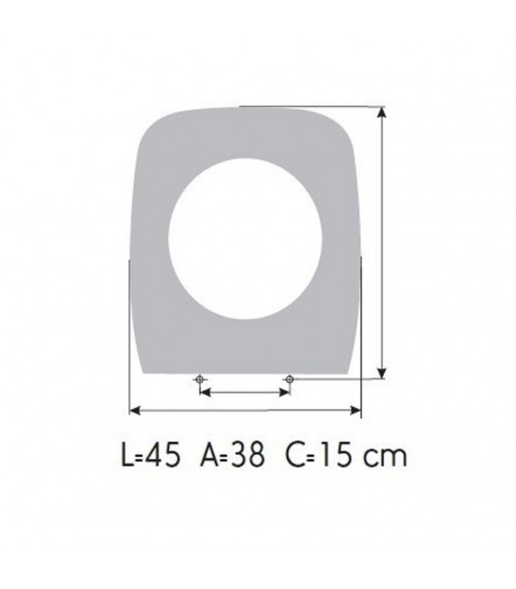 EIZAGUIRRE 02222108 NEWSON Tapa Asiento WC Blanco