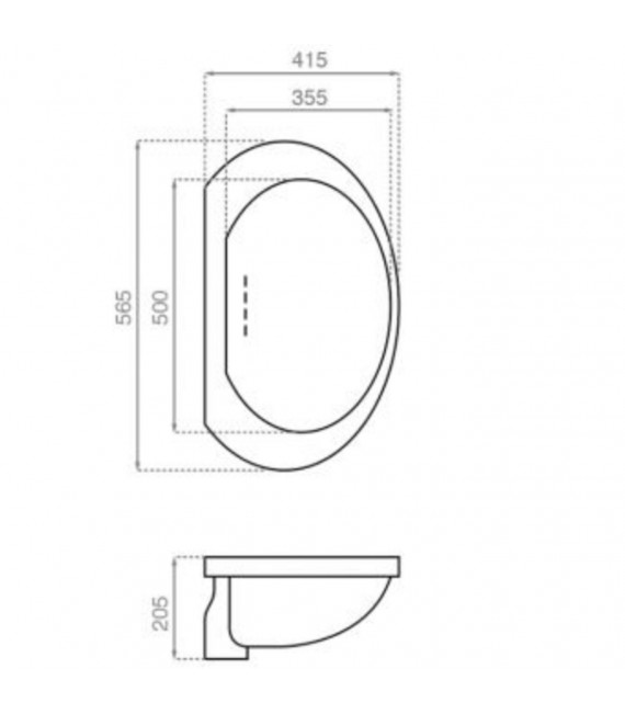 BATHCO 4073 TITANIC 1ST CLASS Lavabo Bajo encastre