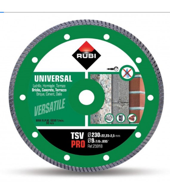 RUBI 25918 TSV 230 PRO Diamante General Obra Turbo