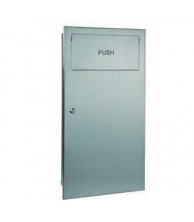 MEDICLINICS PPE0010CS Papelera empotrable acero mate