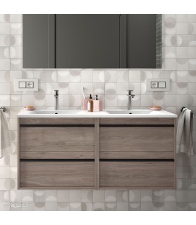 SALGAR 84959 ATTILA Mueble+Lavabo 120 Roble Eternity