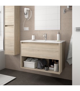 SALGAR NOJA Mueble+Lavabo Con 1 Cajón Roble Caledonia