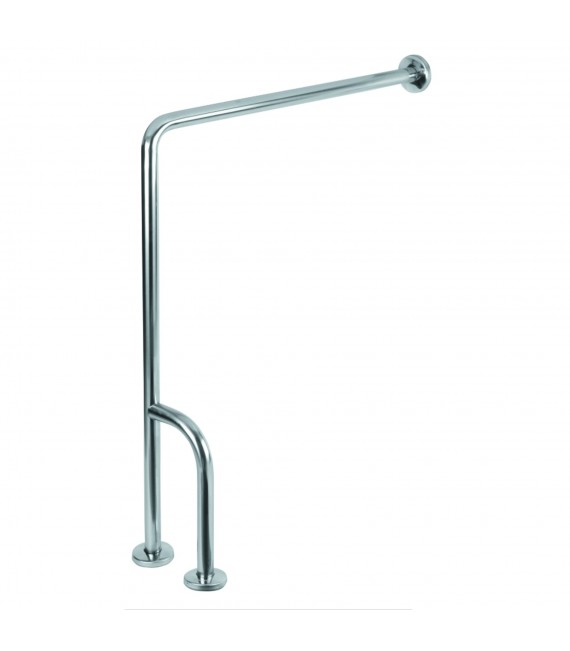 MEDICLINICS BSI020C Barra Pared/Suelo 3 Apoyos Inox Brillo