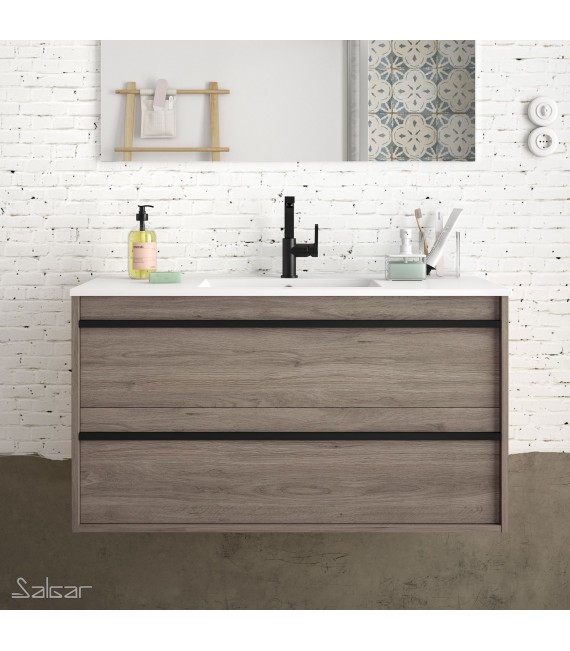 SALGAR ATTILA Mueble+Lavabo Roble Eternity