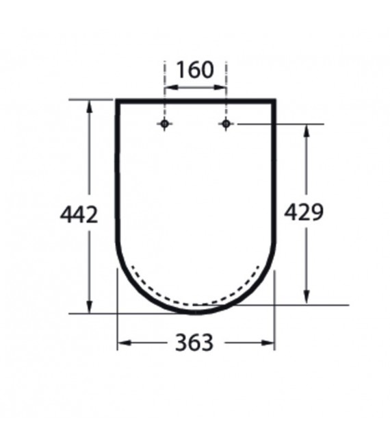 ROCA A8019D2004 DEBBA Tapa Asiento WC Amortiguado