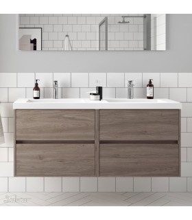 SALGAR 85098 NOJA Mueble+Lavabo 140 Roble Eternity