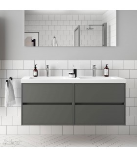 SALGAR 85099 NOJA Mueble+Lavabo 140 Gris Mate