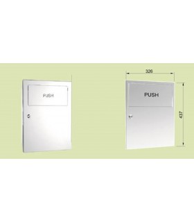 MEDICLINICS PPE0035CS Papelera Empotrada Inox Satinado