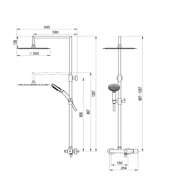 GALINDO 57050500 ALIA Grifo Mezclador Lux