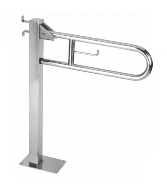 MEDICLINICS BGC710C BARRA Ayuda Abatible Suelo Inox Brillo