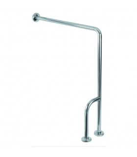 MEDICLINICS BSD020C Barra Pared/Suelo 3 Apoyos Inox Brillo