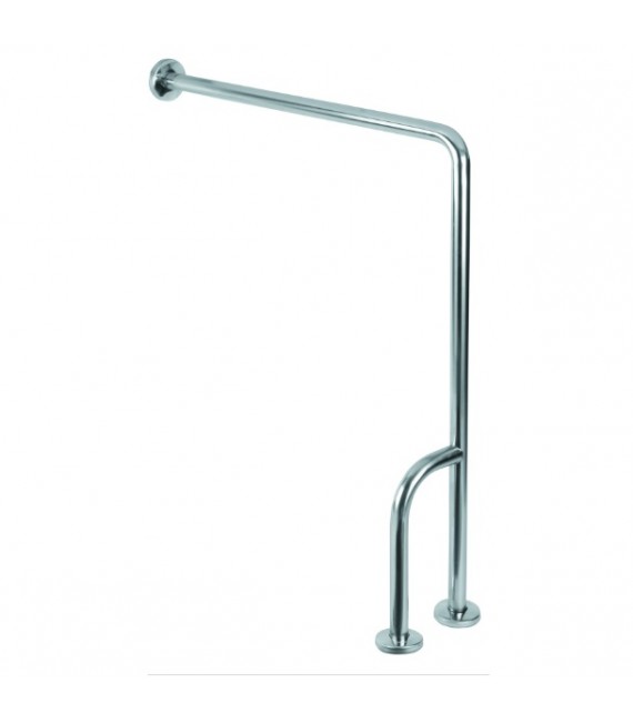 MEDICLINICS BSD020C Barra Pared/Suelo 3 Apoyos Inox Brillo