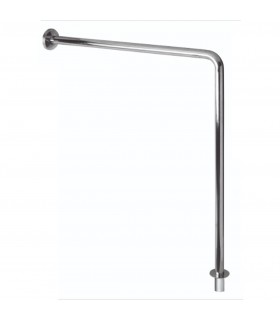 MEDICLINICS BS0010C Barra Ayuda Angulo Pared-Suelo Inox Brillo