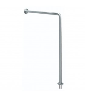 MEDICLINICS BS0010CS Barra Ayuda Angulo Pared-Suelo Inox Satinado