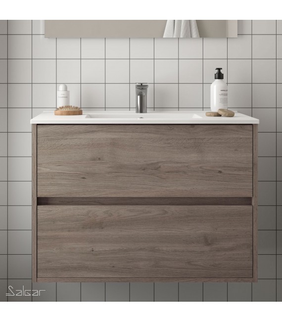 SALGAR NOJA Mueble+Lavabo Roble Eternity