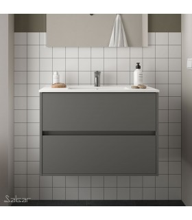 SALGAR NOJA Mueble+Lavabo Gris Mate