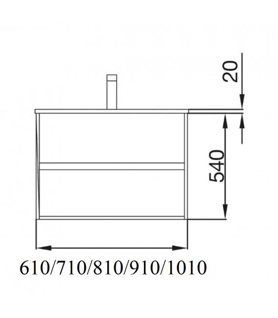 SALGAR NOJA Mueble+Lavabo Roble Caledonia