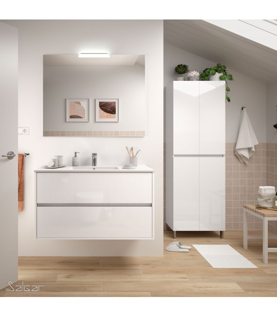 SALGAR NOJA Conjunto De Mueble Blanco Brillo