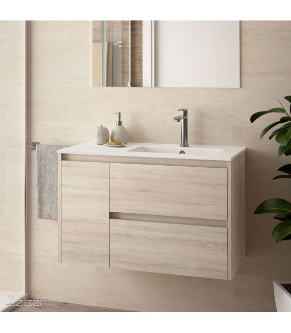 SALGAR 85065 NOJA 855 Mueble+Lavabo Roble Caledonia