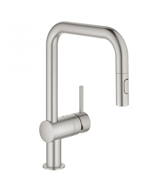GROHE 32 322 DC2 MINTA Grifo Fregadero Extraible Cromo Mate