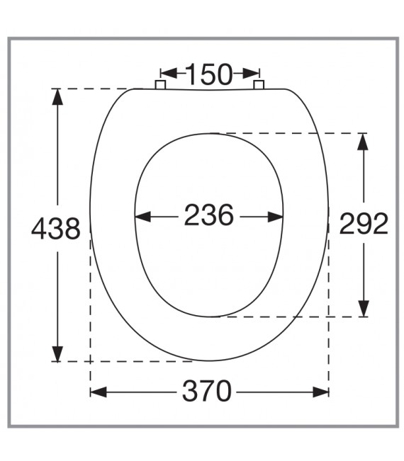 VILLEROY & BOCH 8823 61 01 TARGA CLASSIC Asiento WC Blanco