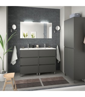 SALGAR 85148 ARENYS Conjunto Mueble 120 Gris Mate
