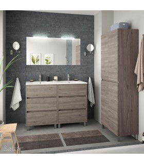 SALGAR 85147 ARENYS Conjunto Mueble 120 Roble Eternity