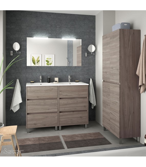 SALGAR 85147 ARENYS Conjunto Mueble 120 Roble Eternity