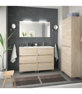 SALGAR 85149 ARENYS Conjunto Mueble 120 Roble Caledonia