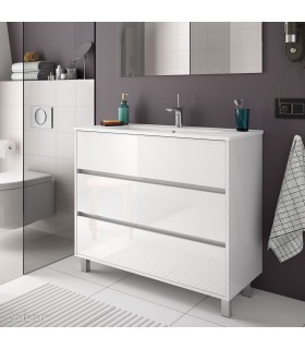 SALGAR ARENYS Mueble+Lavabo Blanco Brillo