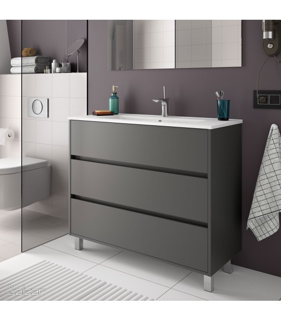 SALGAR ARENYS Mueble+Lavabo Gris Mate
