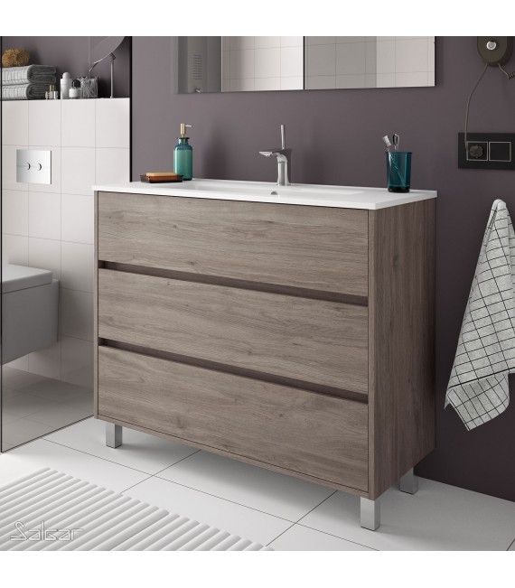 SALGAR ARENYS Mueble+Lavabo Roble Eternity