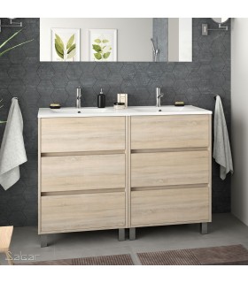 SALGAR 85153 ARENYS Mueble+Lavabo 120 Roble Caledonia
