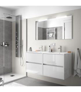SALGAR 85085 NOJA Conjunto Mueble 120 Blanco Brillo