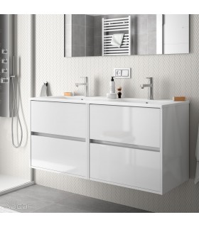 SALGAR 85089 NOJA Mueble+Lavabo 120 Blanco Brillo