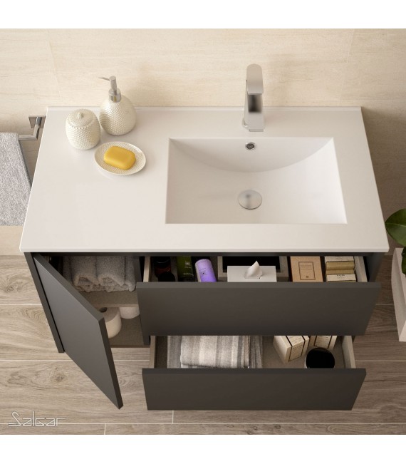 SALGAR 85061 NOJA 855 Conjunto Mueble Gris Mate