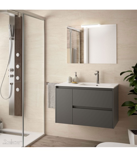 SALGAR 85061 NOJA 855 Conjunto Mueble Gris Mate