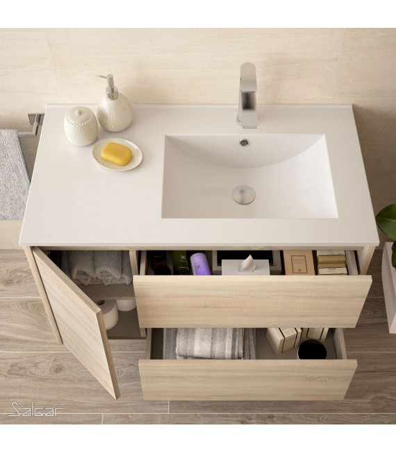 SALGAR 85060 NOJA 855 Conjunto Mueble Roble Caledonia