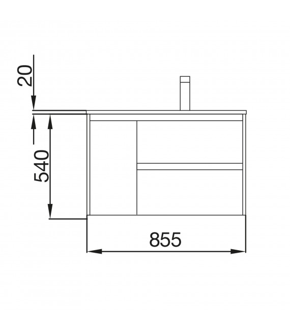 SALGAR 85060 NOJA 855 Conjunto Mueble Roble Caledonia